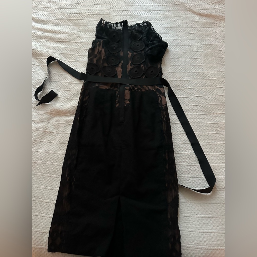 Elegant Black Floral Dress